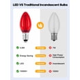 C7 Colored Light Bulbs, Led Night Light Bulbs Multicolor 25 Pack ...