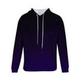 thumbnail image 4 of Turilly Men Casual Fashion Hooded Sweatshirts Round Neck Print Pullover Long Sleeve Tops Sweatshirt, 4 of 5