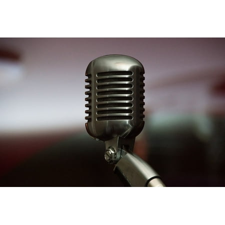 LAMINATED POSTER Microphone Singing Music Vocal Microphone Live Poster Print 11 x