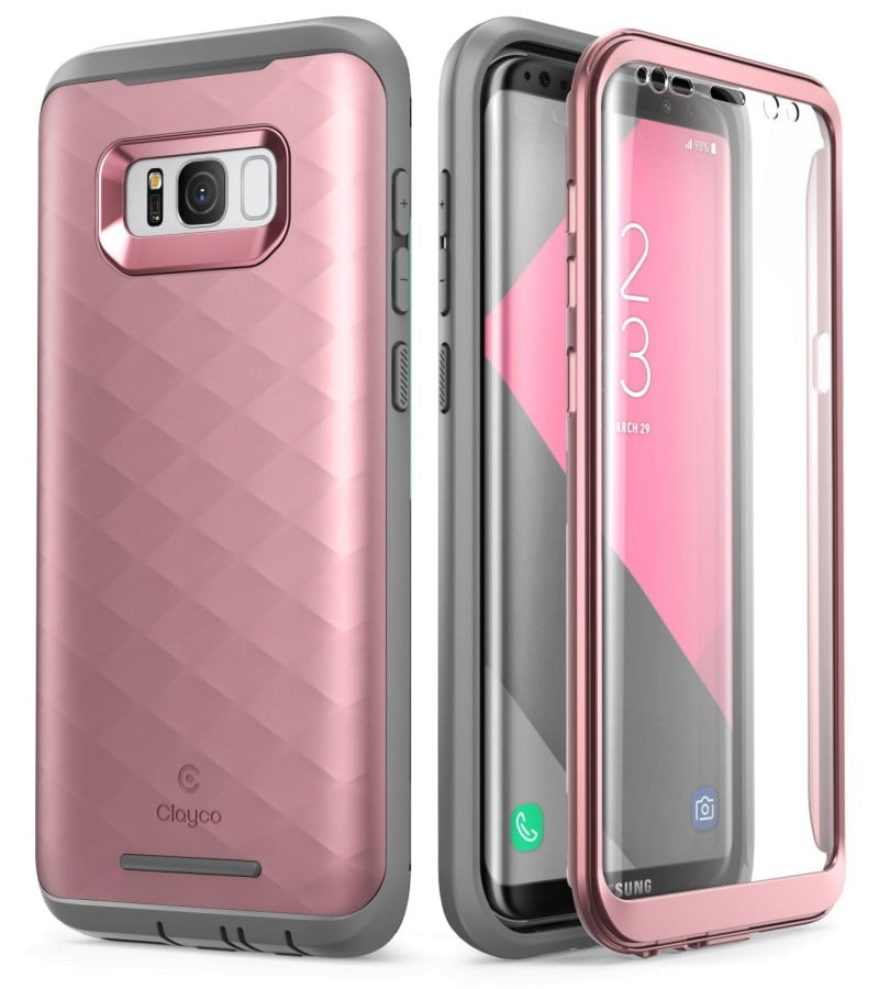 Samsung Galaxy S8 Plus Case, Clayco [Hera Series] Fullbody Rugged Case with Builtin Screen