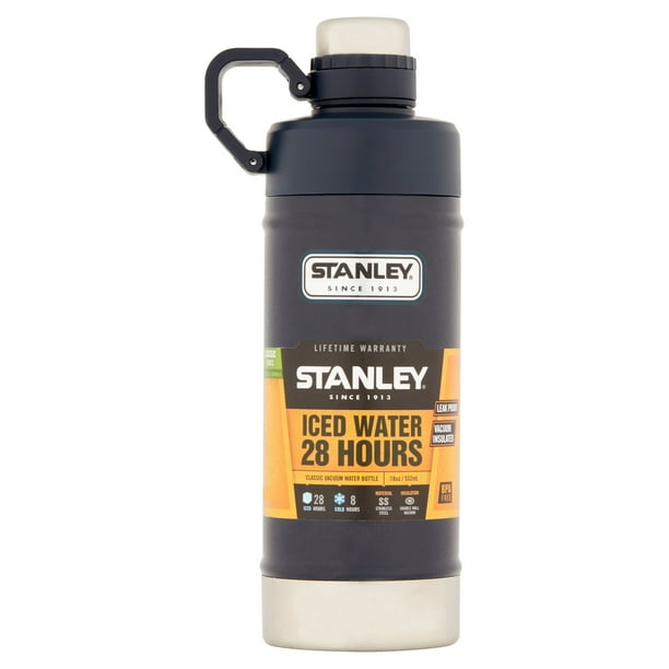 Stanley 18 Oz. Classic VacuumSealed Water Bottle, Navy