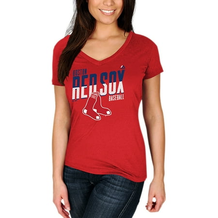 - Boston Red Sox Majestic Women's Crank Up the Heat T-Shirt - Red