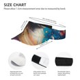 thumbnail image 3 of Fuzoiu Colorful Planet Universe Print Adult Sunscreen Visor Cap,Adjustable Summer Cap for Men Women,Unisex Running Outdoor Beach Hat, 3 of 7