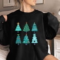 thumbnail image 1 of Jienlioq Hauts pour Femmes Mode Tendance Manches Longues Col Rond T-Shirt Imprimé Blouse Ample Chandails en Molleton Sans Capuche Cyberlundi, 1 of 4