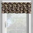 thumbnail image 2 of Ambesonne Brown Valance Pack of 2, Cheetah Skin Pattern Savannah, 42"X12", Redwood Brown and Beige, 2 of 5