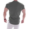 thumbnail image 4 of Big and Tall Shirts for Men Fitness Short Sleeved Sports T Shirt Stretch Training Clothes Mens A Shirts Mod Bod Tops Men's Tall Men Sports T Shirt Mens Socks Size 13-15 The for Pocket 2XL, 4 of 4