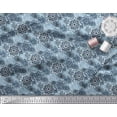 thumbnail image 2 of Soimoi Polyester Crepe Fabric Floral Mandala Decor Fabric Printed Yard 42 Inch Wide, 2 of 3