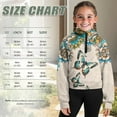 thumbnail image 7 of Chaqlin Mandala Flowers Butterfly Zip Up Sweatshirt Comfy Casual with Pocket Lightweight Comfy Casual Athletic Sports Jacket Size 11-12, 7 of 7
