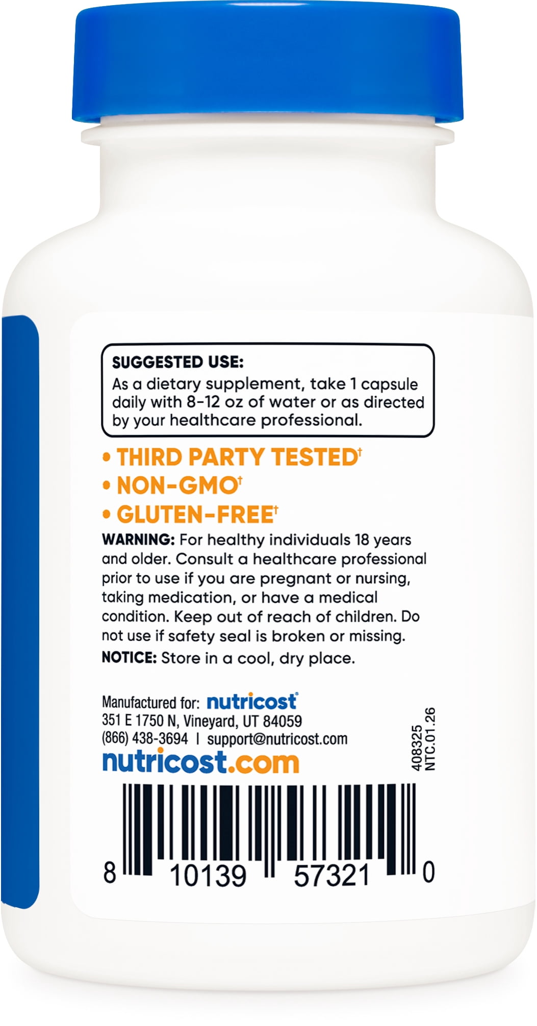 Nutricost Lumbrokinase Capsules 150 mg (120 capsules) - Gluten-Free, Vegan, GMO-Free