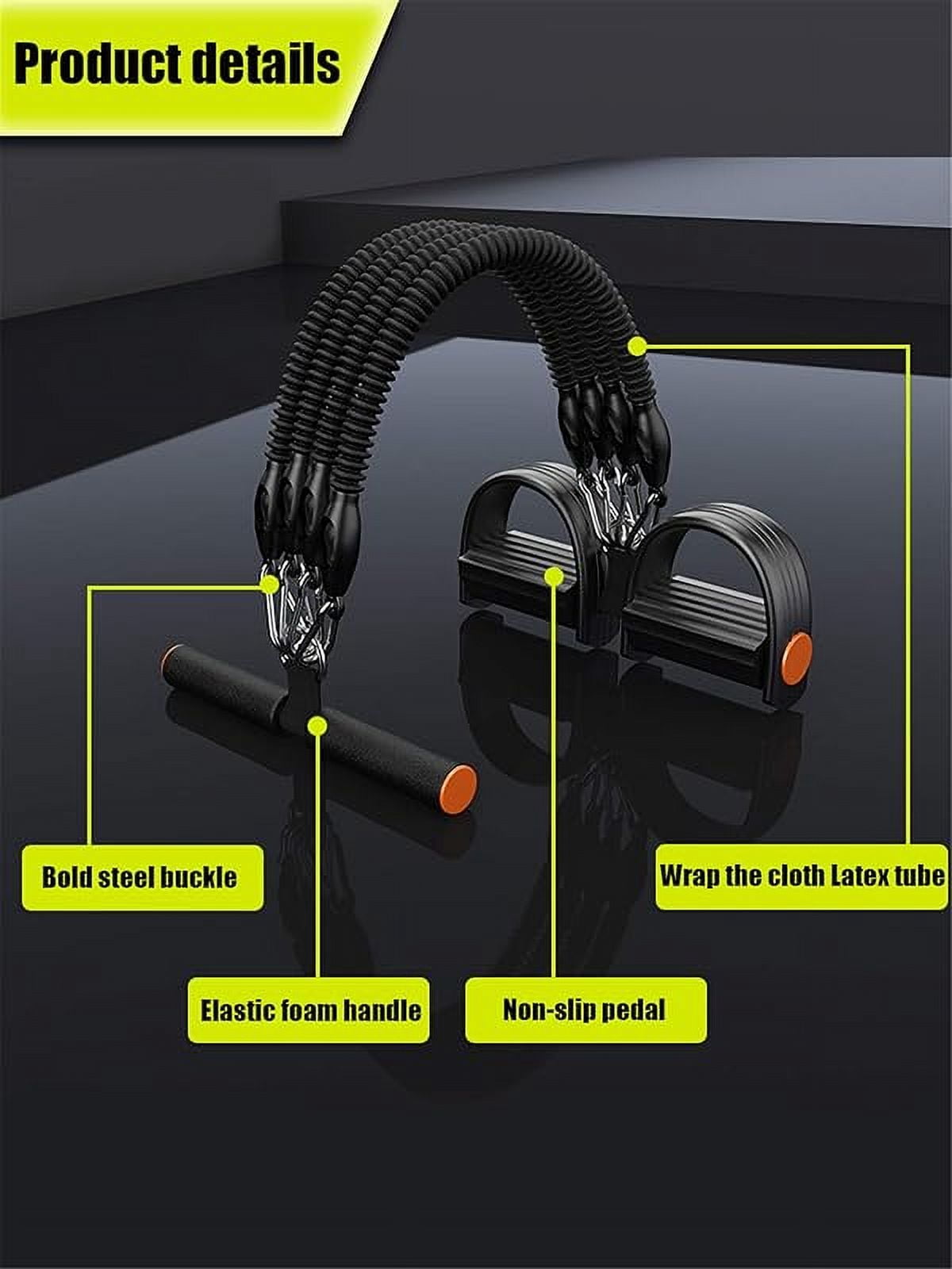 Pedal Resistance Band Set, Exercise Band with Handles, Elastic Rope for Waist, Arm, Leg Training, Multi-function Rope Equipment for Home Fitness