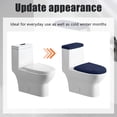 thumbnail image 7 of Thick Plush oilet Tank Cover and Toilet Lid Cover Set Elastic Bottom Color Fit for Home and Hotel Bathroom Toilet Covers 2Pcs Gray One Size, 7 of 7