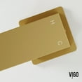 thumbnail image 2 of Vigo Vgt2087 Dunn 16" Concrete Vessel Bathroom Sink - Matte Brushed Gold, 2 of 7