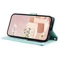 thumbnail image 4 of Leather Case for Xiaomi Poco C75 4G Redmi 14R 5G 14C 4G Wallet Rhombus Grid Phone Cover - Green, 4 of 5