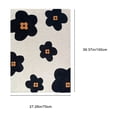thumbnail image 2 of Manta de girasol de vellón | Funda de sofá cama de poliéster floral blanco suave | Acogedor regalo decorativo de siesta para la oficina en casa | 70x100cm | Ligereza | 1 Pieza, 2 of 7