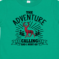 thumbnail image 4 of Inktastic The Adventure is Calling and I must Go with Plaid Deer Boys or Girls Toddler T-Shirt, 4 of 5