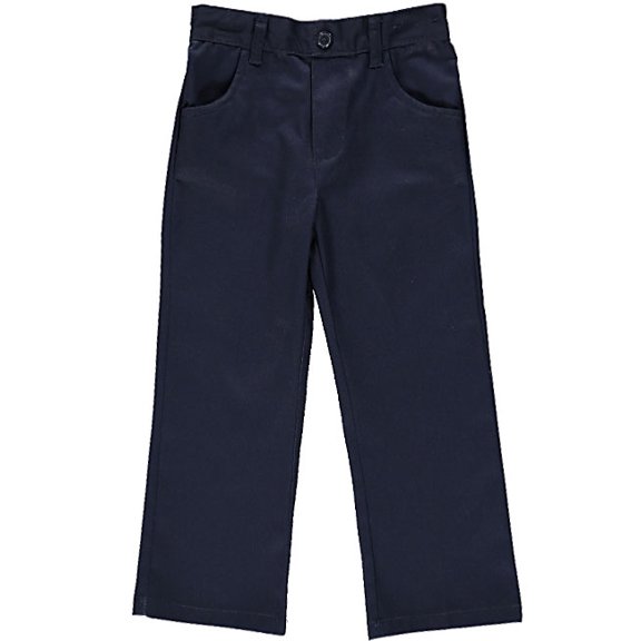 French Toast Little Girls' Toddler "Button Flaps" Wrinkle No More Pants (Sizes 2T - 4T)