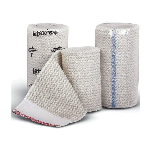 Medline Matrix Non-sterile Elastic Bandages White 5 Yds L x 2"" W 10/Box MDS087002LFZ