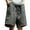 Gray, variant on Turilly Men's Summer Shorts Cargo Shorts Stretch WaistCasual Solid Color Elastic Waist Casual Half Shorts Pants L