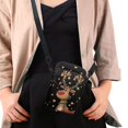 thumbnail image 4 of HELLHERO Christmas Reindeer Pattern Women Adjustable Shoulder Strap Small Crossbody Purse Polyester for Adults, 4 of 7