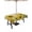 Yellow Beige, variant on Outdoor Tablecloths with Umbrella Hole & Zipper, Sunflowers Rectangle Tablecloth 60x120 Inch, Retro Spring Botanical Blossom Flowers Bees Waterproof Table Cloth, Patio/Pool/Picnic Table Covers