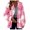 Hot Pink, variant on Women's Straight Cardigan Button Front Pocket Coat Fall Winter Casual​​
