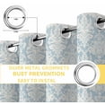 thumbnail image 6 of Blue Ethnic Boho Blackout Curtains for Bedroom/Living Room, Thermal Insulated Kitchen Curtains, Vintage Mexican Flowers Southwestern Grommet Darkening Window Treatment Drapes 42"x84"x2, 6 of 8