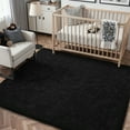 thumbnail image 5 of BERTHMEER 8'x10' Area Rugs for Living Room Bedroom Dinning Room Ultra-Soft Shag Plush Pile Fluffy Indoor Modern Carpets Rugs,Black, 5 of 5