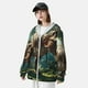 thumbnail image 3 of Fotbe Green Forest Dinosaur Chaqueta con Protección Solar UPF 50+ para Hombre y Mujer, Camisa con Capucha y Bolsillos-Large, 3 of 7