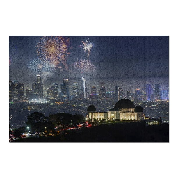 Los Angeles, California - Skyline & Fireworks 9002535 ...