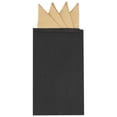 thumbnail image 1 of INSPIRE CHIC Men's Pocket Squares PreFolded Triangles On Card Suit Handkerchief Champagne One Size, 1 of 4