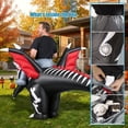 thumbnail image 4 of MAGOTAN Halloween Inflatable Dinosaur Costume Adult,Blow Up Skeleton Dragon Suit Men Women, Halloween Adults Funny Blow Up Lightweight & Flexible for Cosplay, Parades, 4 of 7