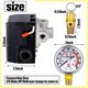 thumbnail image 5 of 4 Uds interruptor de presión 90-125psi interruptor de presión del compresor de 4 puertos Npt 1/4 y 0-200 Psi presión Compatible con, 5 of 5