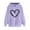 Purple 2, variant on Annhoo Oversized Sweatshirts for Women Cute Graphic Printed Long Sleeve Hoodies Baggy Cozy Tops with Pocket