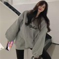 thumbnail image 1 of Pulls à Capuche Femmes Lâches à Capuche Marée vers le Bas Lettres Molletonnées Femmes set Têtes Sweat-Shirt Femme Streetwea, 1 of 6
