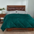 thumbnail image 2 of DNG Creations 1 Piece Stripe Diamond Comforter - Oversized King Size - 550 GSM All Season 100% Egyptian Cotton, 800 Threads Count ( Stripe Teal Colour ), 2 of 7