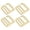 Light Gold, variant on Uxcell 4Pack 1.5" Metal G-Hook Buckles Adjustable Flat Tri-Glide Slide Buckles, Silver