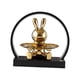 thumbnail image 5 of Bonita figura de conejo, escultura de cerámica, bandeja para joyería, figura de conejito, animal USB, 5 of 9