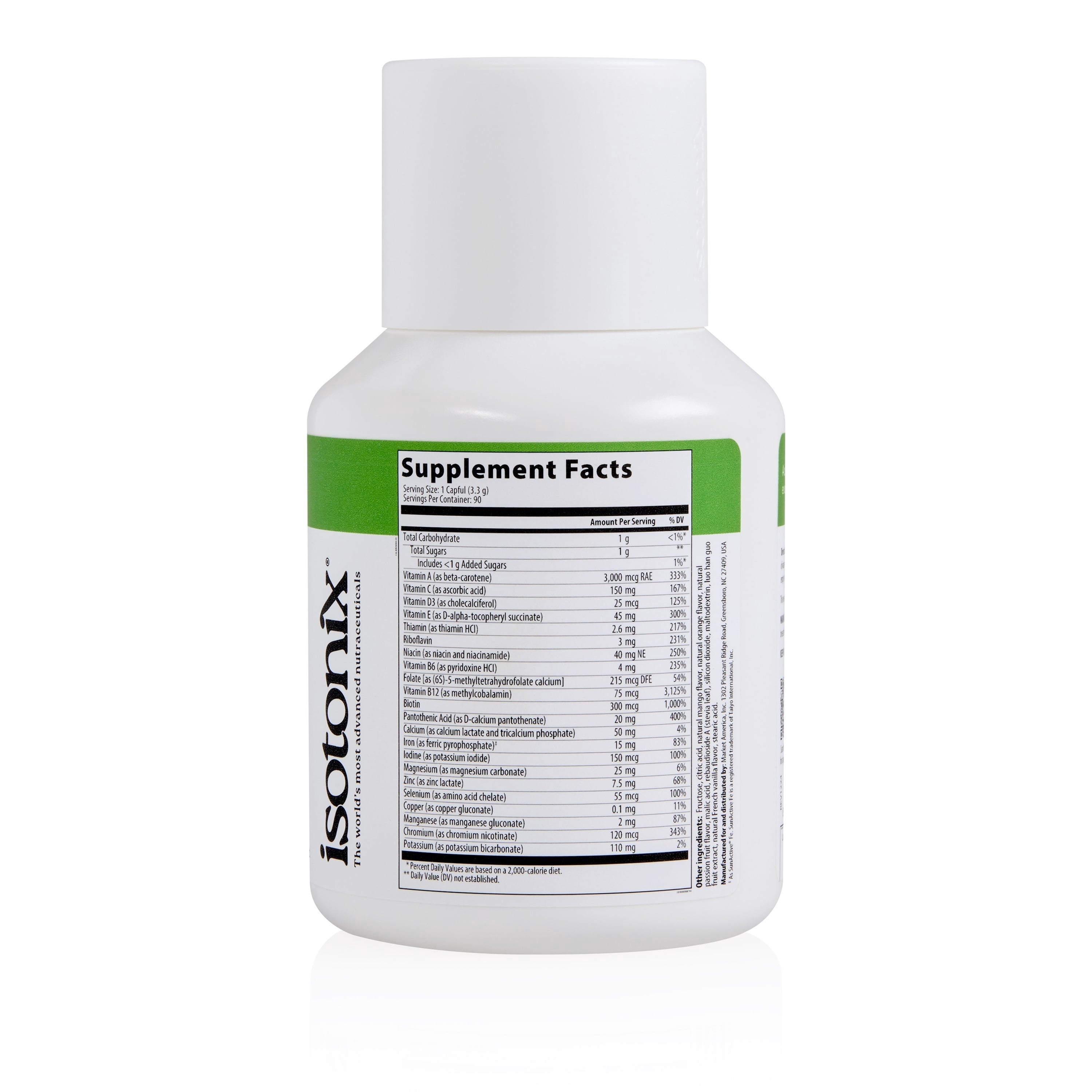 Isotonix Multivitamin with Iron, Immune & Cognitive Support, 90 Servings