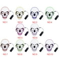 thumbnail image 2 of Halloween Mask Scary LED Light Up 4 Modes Skeleton Masquerade Mask Cosplay Festival Party Prop, 2 of 7