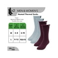 thumbnail image 3 of DG Hill Thermal Socks For Men, Heat Trapping Thick Thermal Insulated Winter Crew Socks, 2 Pack, 3 of 8