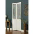 thumbnail image 3 of AWC 127 Elizabethian Glass Bifold Door Fits 24"wide x 80"high Unfinished Pine, 3 of 7