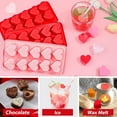 thumbnail image 4 of Heart Shaped Ice Trays Heart Ice Mold Heart Ice 10 Cavity Heart Shaped Silicone for Ice Candy Soap Red Ice Trays for Drinkings, Pink Silica Gel, 4 of 8
