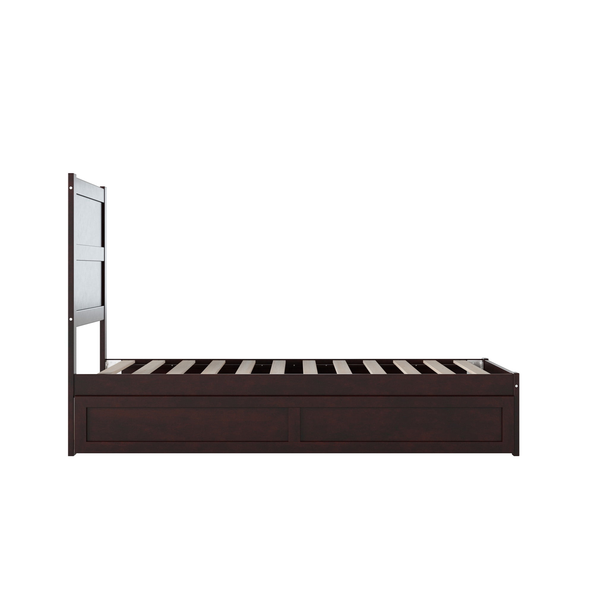AFI NoHo 14" Twin Wood Platform Bed Frame with Twin Trundle, Espresso