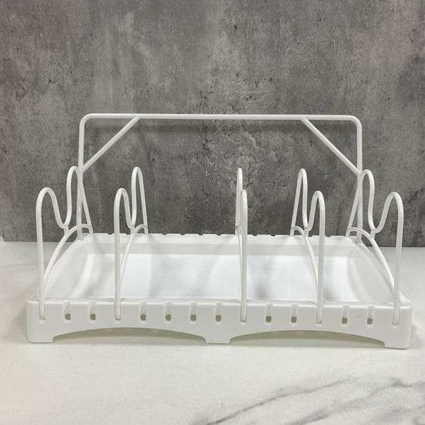 Estante de almacenamiento de cocina ajustable Estante para tapar ollas Estante de almacenamiento de cocina Estante de ollas de hierro Tabla de cortar Estante para tabla de cortar