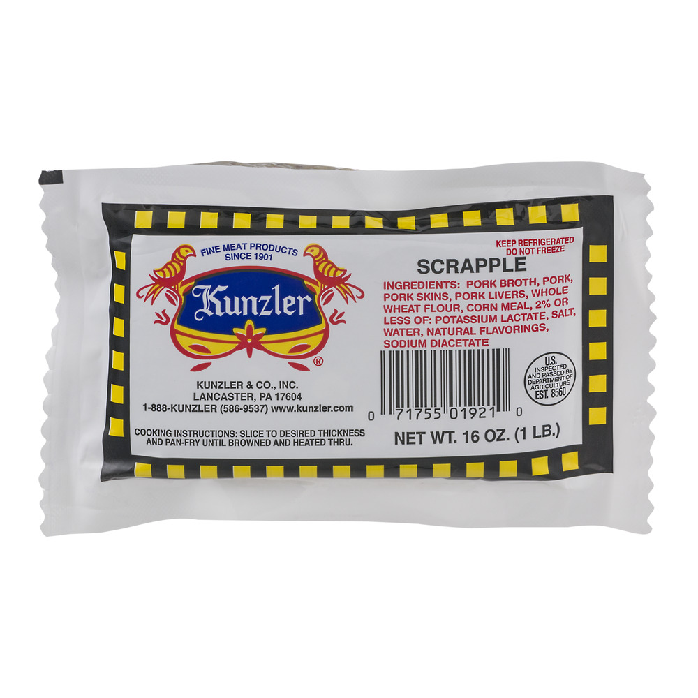 Kunzler Scrapple Sausage, 16 Oz.