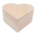 thumbnail image 2 of Caja de madera con forma de corazón sin terminar, del tesoro, almacenamiento para mesa de casa, joyero DIY sin pintar para recuerdo, pintura de 95 cm x 95 cm x 45 cm, 2 of 8