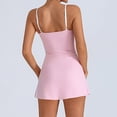 thumbnail image 4 of Women's Sleeveless Yoga Dress with Built-in Bra - Fitness/Casual, Polyester, S-L, 4 of 7