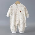 thumbnail image 2 of KPOPLK Baby Boys Pajamas One Piece Boys Button Down Long Sleeve Footless Sleepers for 0 3 6 9 12 18 Months Size 0-3 Months, 2 of 5