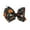 Black Printed, variant on Motique Accessories Orange Halloween Hair Bow with Skulls Ghosts & Bats