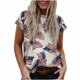 thumbnail image 1 of Tops de mujer Moda Casual Blusa suelta Bandera del Día de la Independencia Impresión de cuello redondo Camiseta Camisas Blusa Camiseta estampada Pompotops hfajkhk129859, 1 of 9